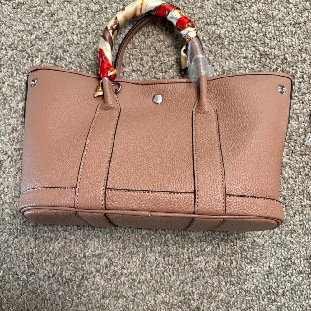 HERMES Garden Party Leather Handbag NEW with paperwork & dustbag
